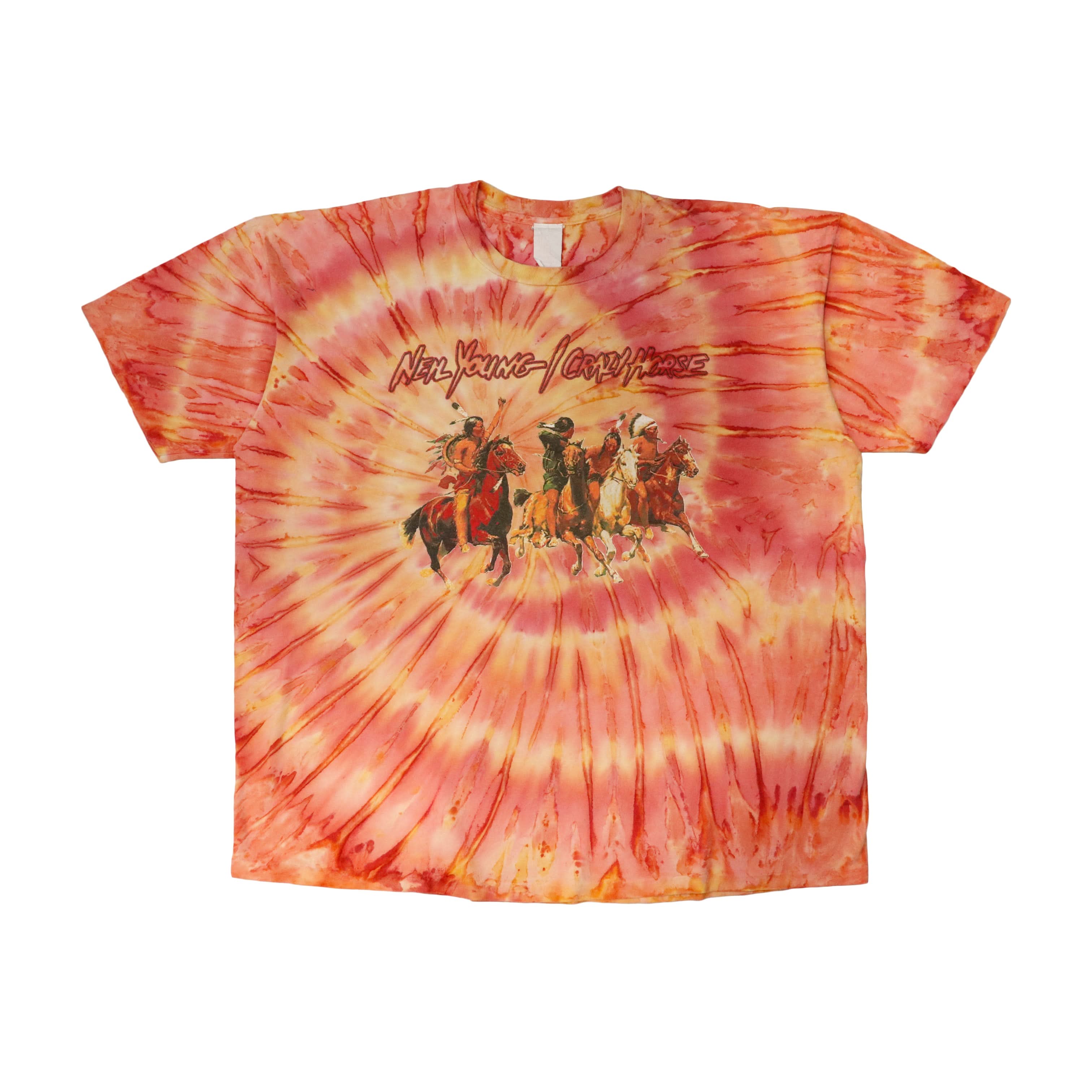 Vintage 1996-1997 Neil Young Crazy Horse Tie-Dye World Tour T