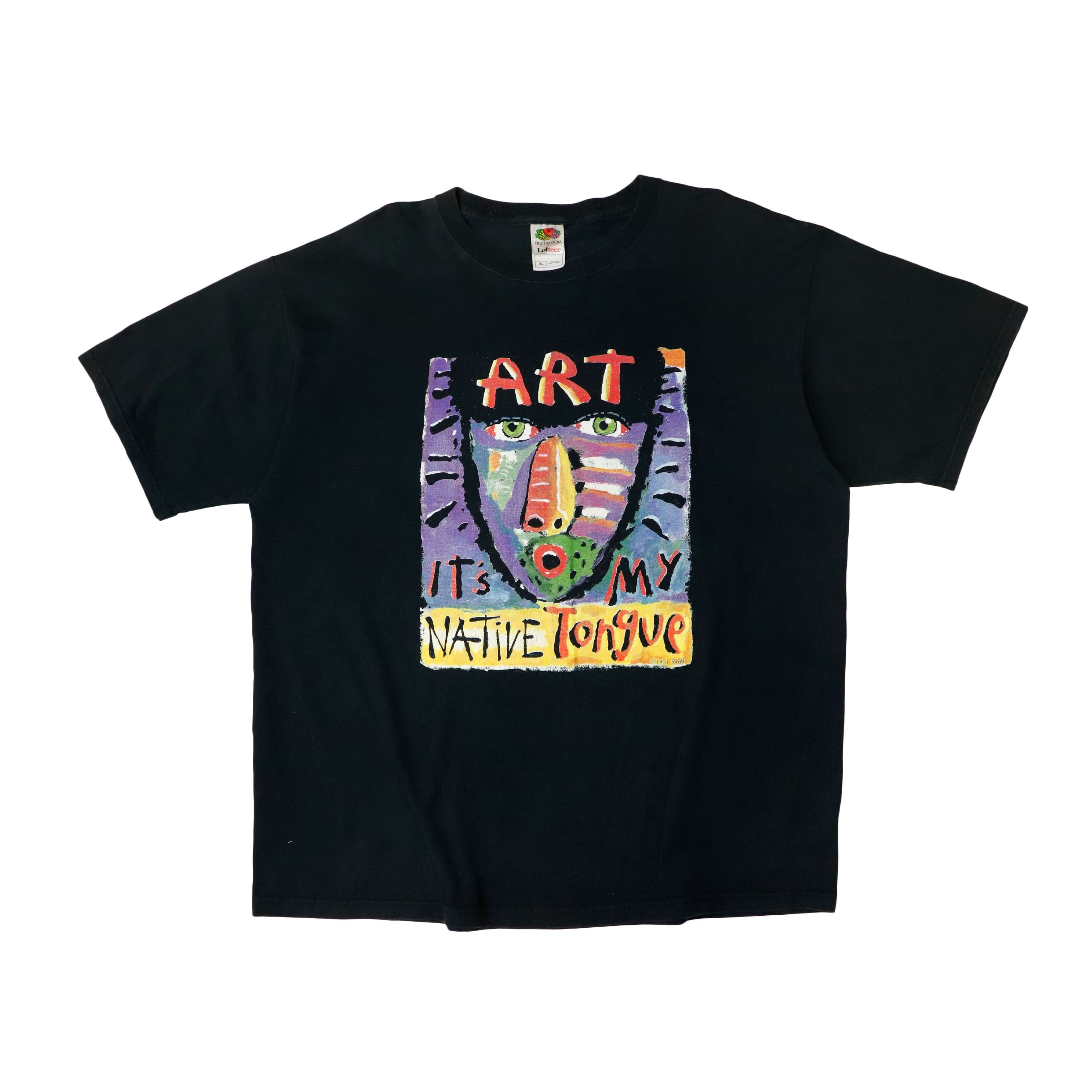 Vintage Fruit of the Loom Fred Babb Art Graphic T-Shirt Size XL