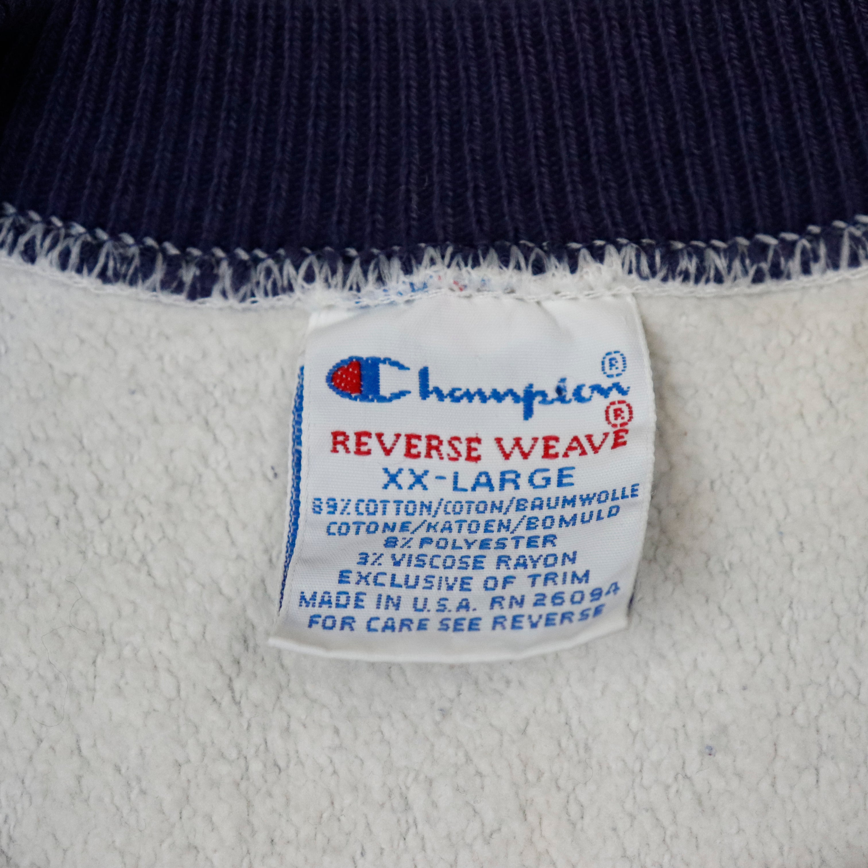 Vintage Champion Reverse Weave Embroidered Sweatshirt Size XXL
