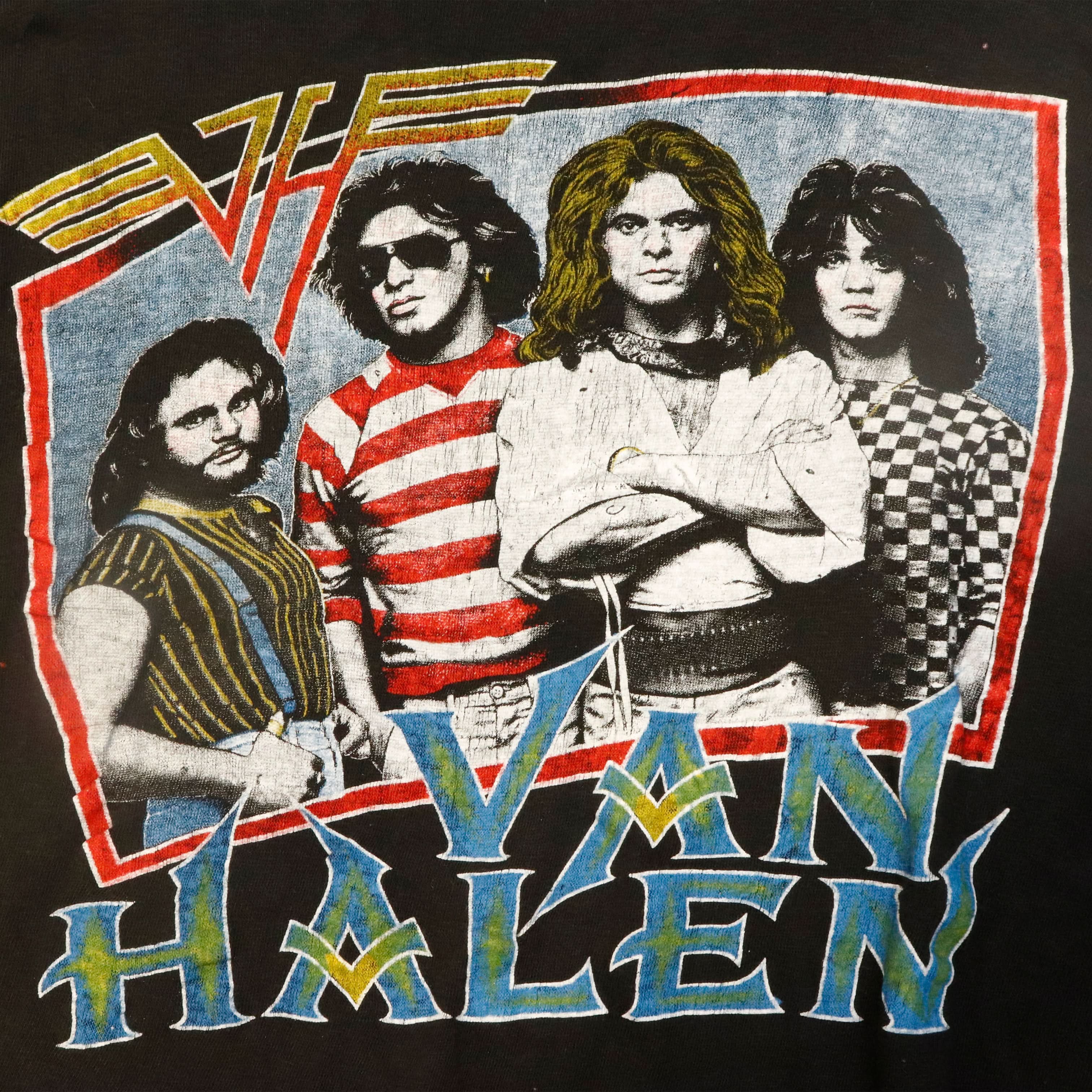 Vintage 70s 80s Van Halen Band Photo Graphic T-Shirt size L – FAIF.COM