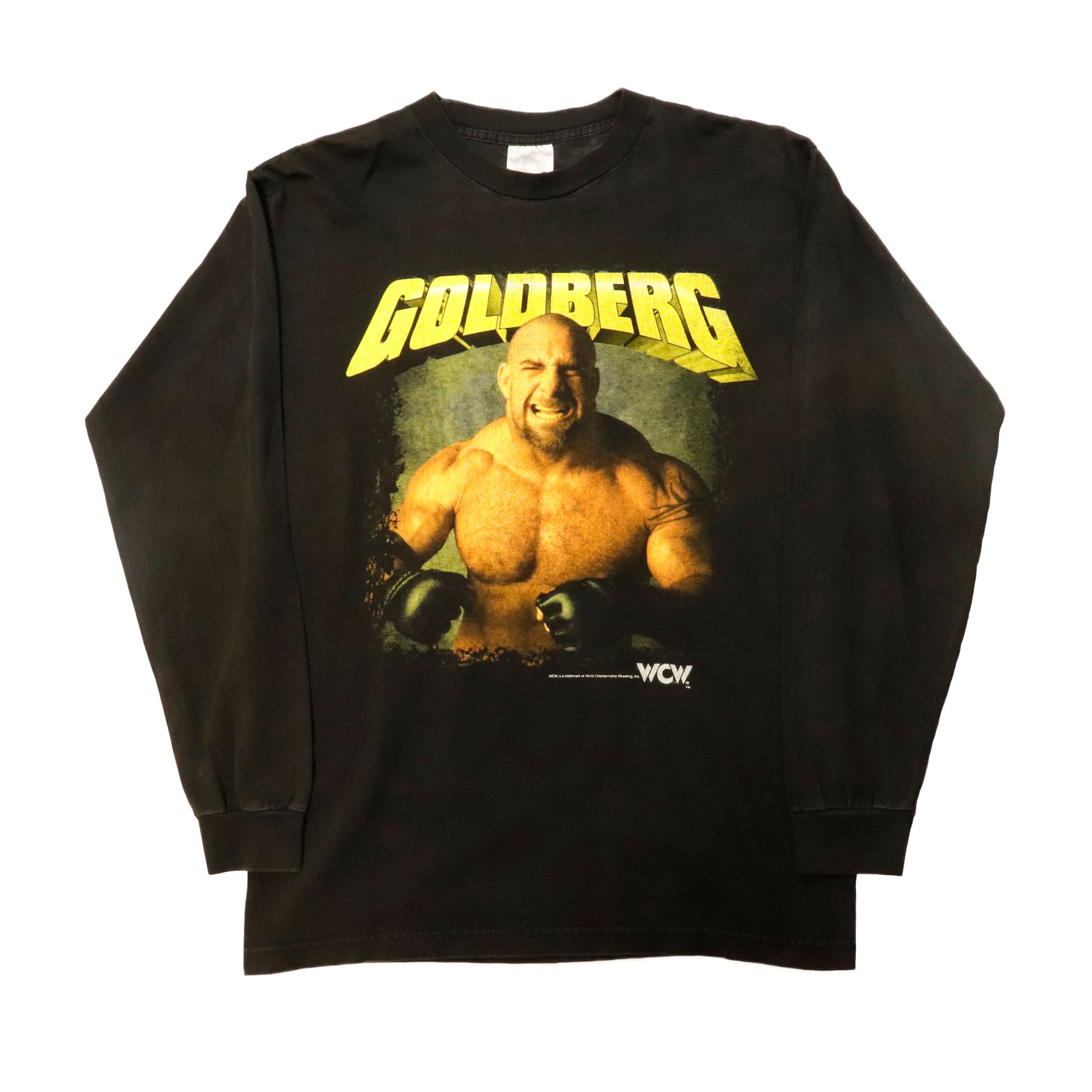 Vintage 90s Goldberg WCW Graphic Long Sleeve Tshirt Size M – FAIF.COM