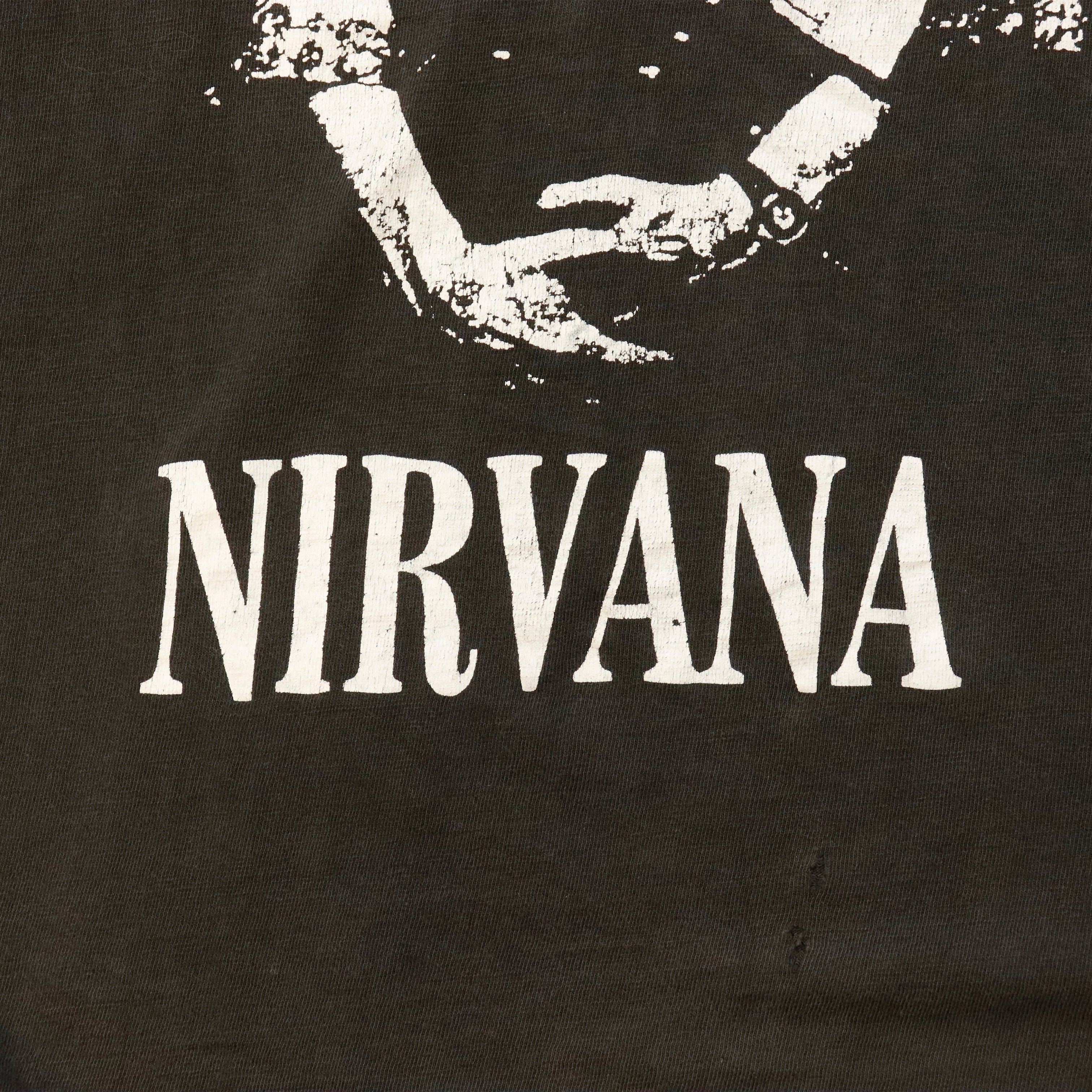 Vintage 90s Nirvana Distressed Graphic T-Shirt Size L – FAIF.COM