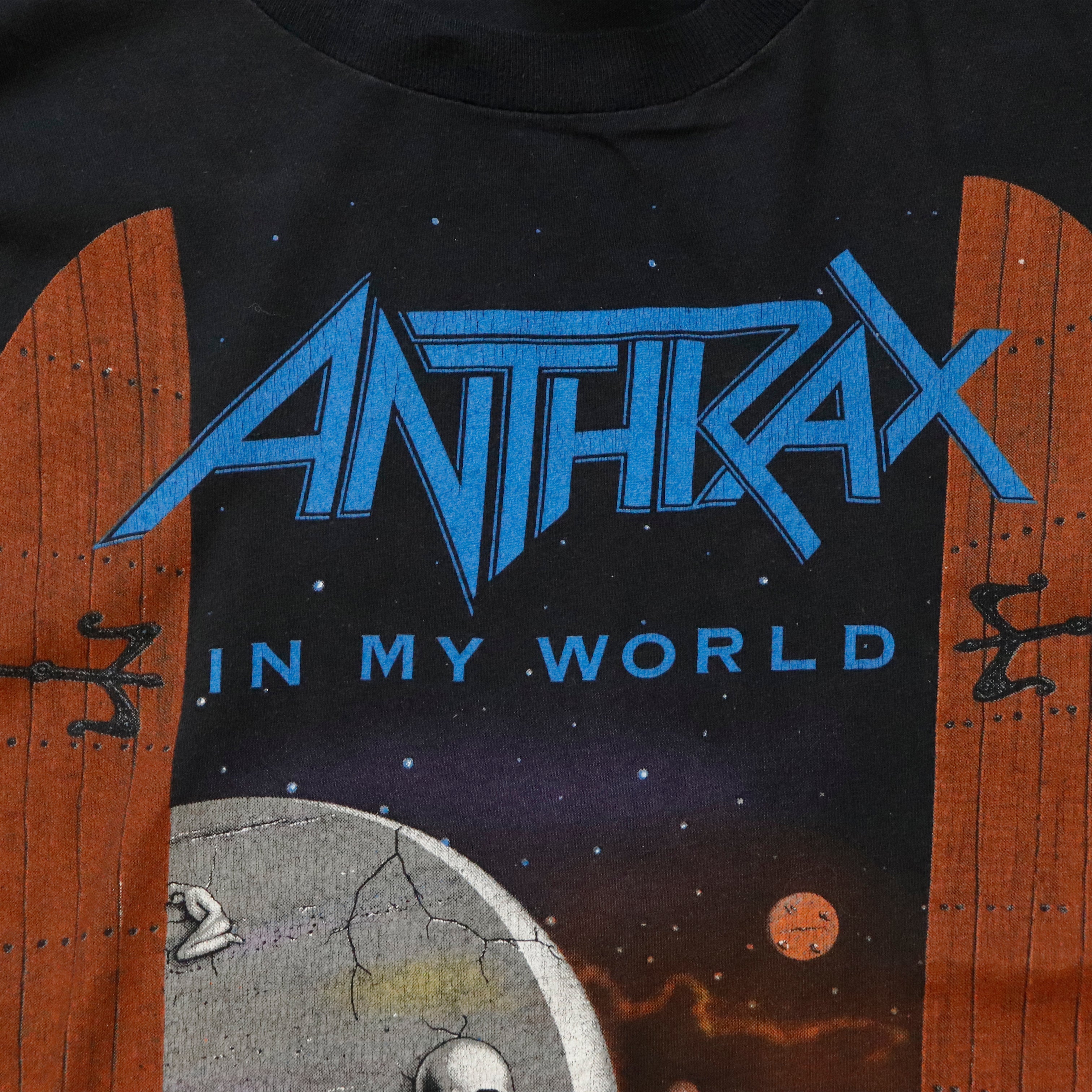 Vintage 1990 Anthrax In My World Graphic T-Shirt Size L – FAIF.COM