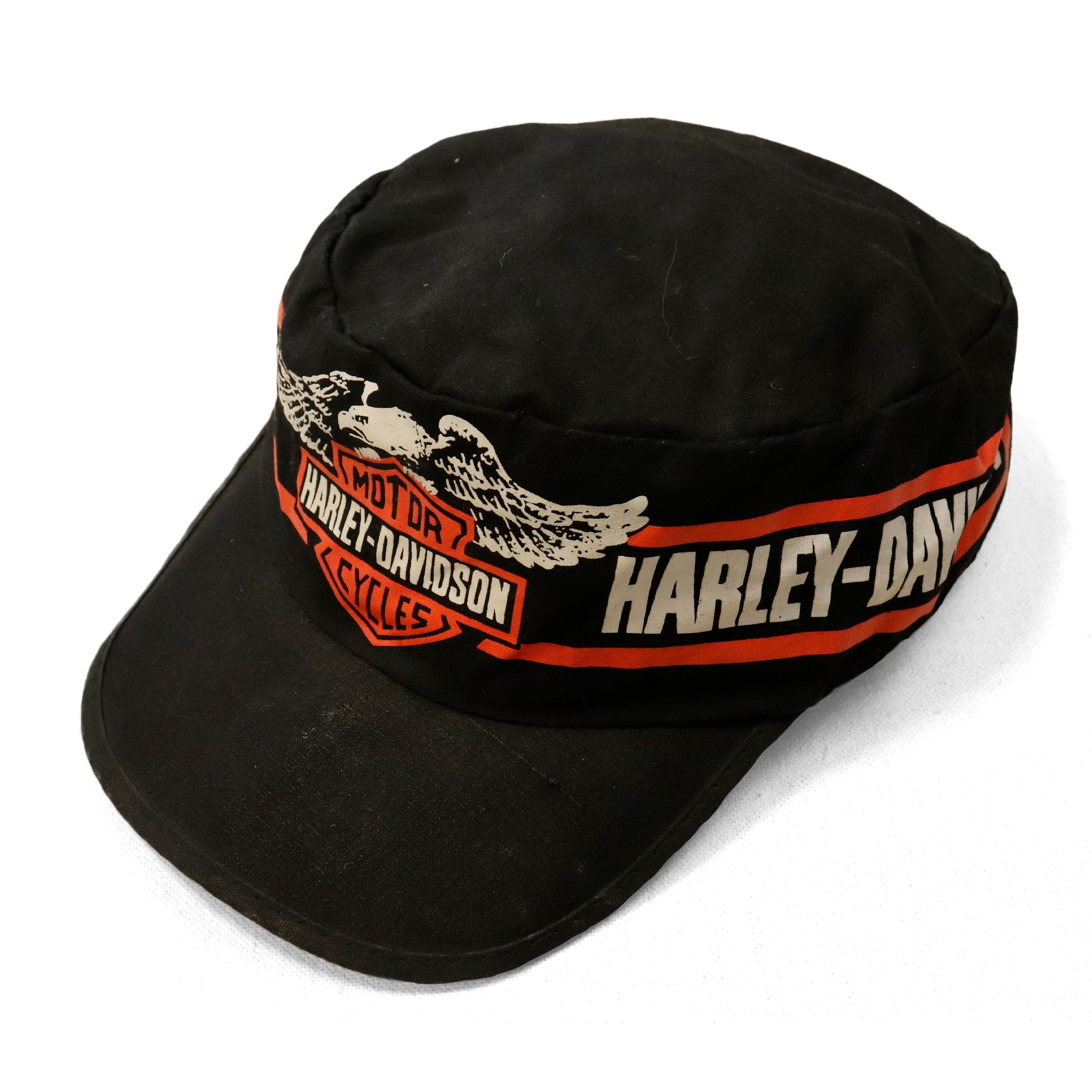 HOLY GRAIL! Harley Davidson Vintage Leather Motorcycle Eagle Captains Hat Y2K M Harley Davidson × Streetwear × Vintage Vintage Harley  main image 3