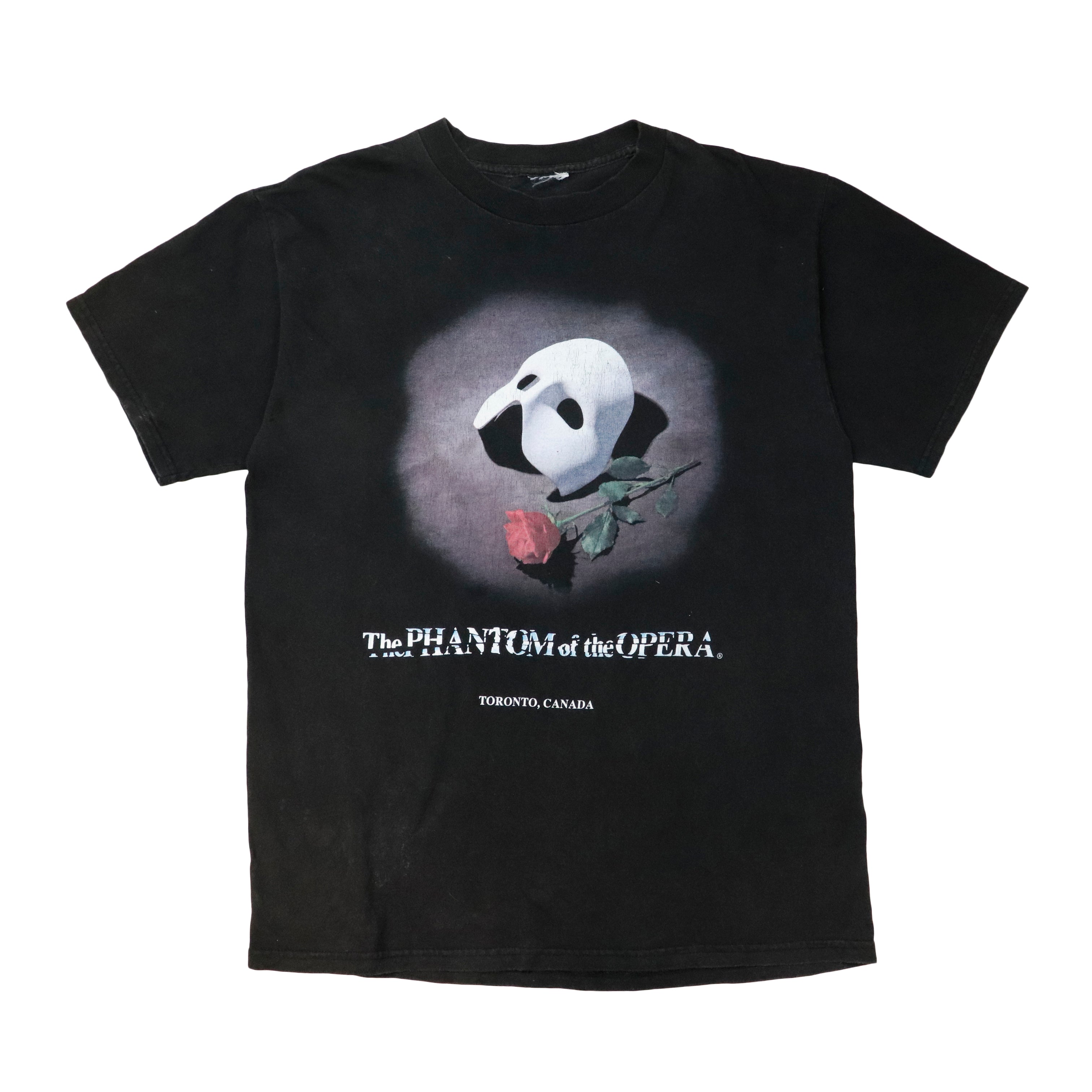 Vintage The Phantom Of The Opera Black T-Shirt Size N/A – FAIF.COM