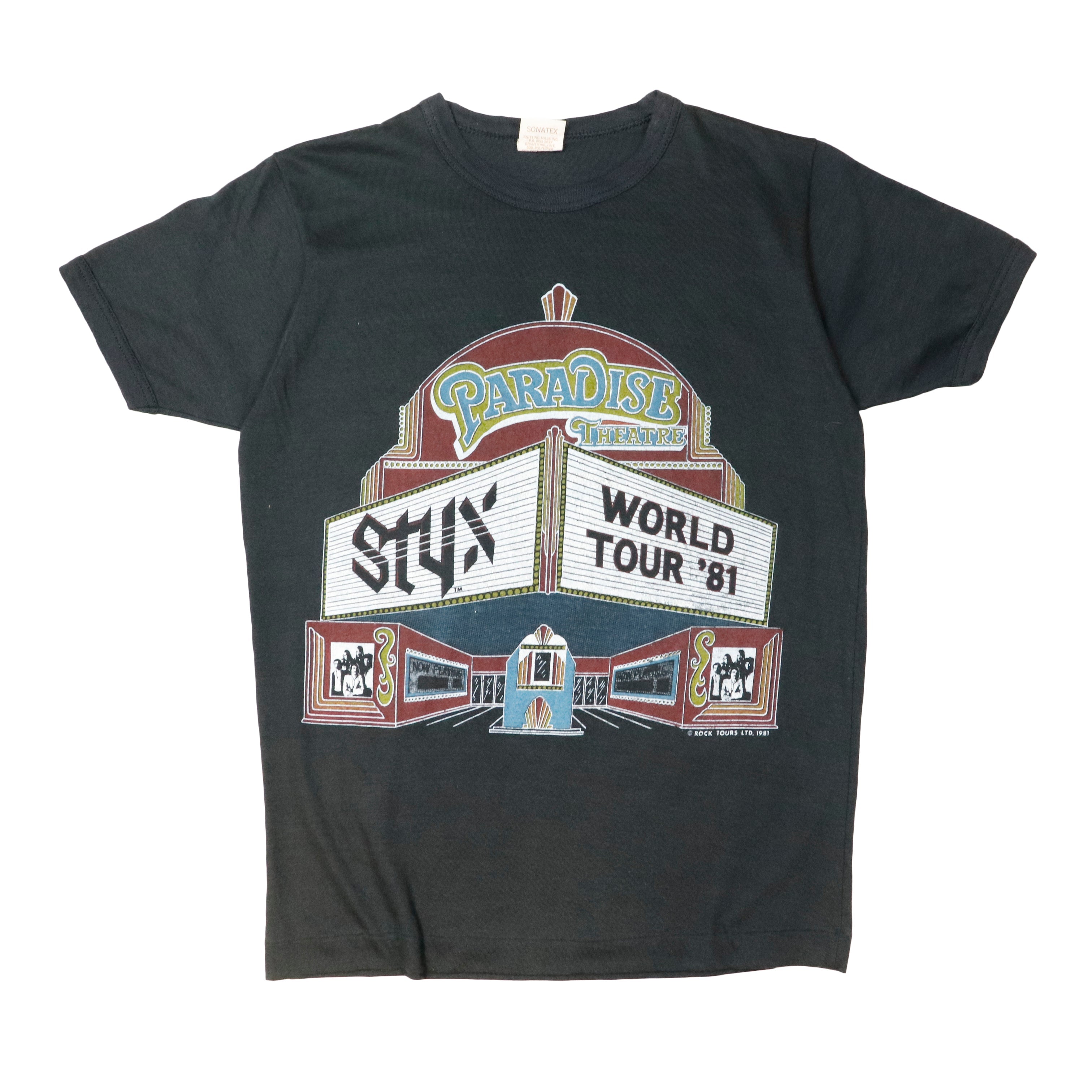 Vintage 1981 STYX World Tour Black T-Shirt Size M – FAIF.COM