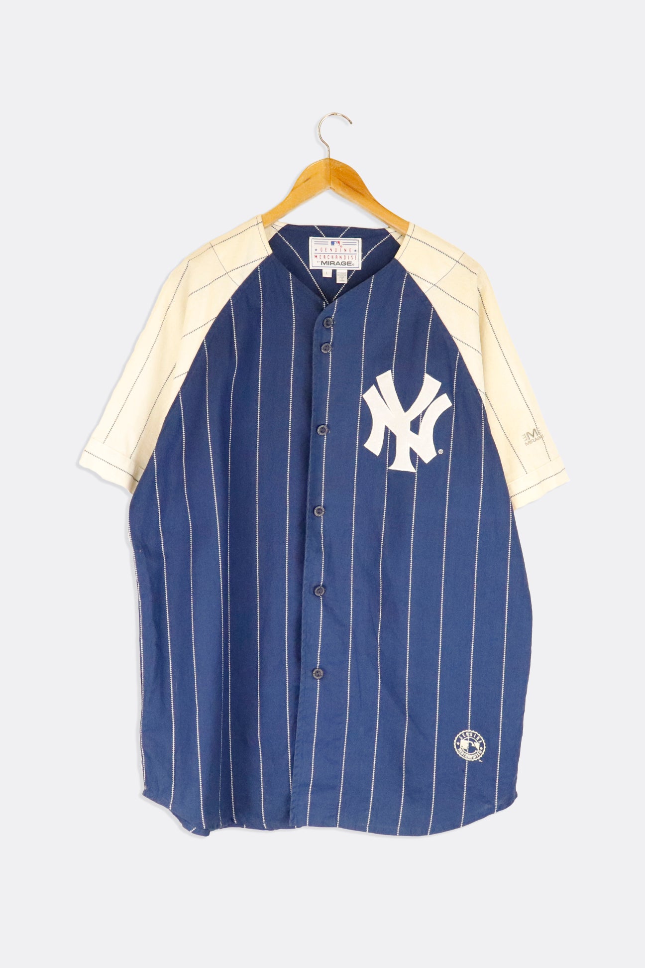 Vintage MLB New York Genuine Merch By Mirage Base Ball Jersey Sz L – F As  In Frank Vintage