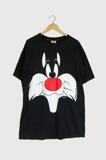 Vintage 1992 Warner Bros Looney Tunes Sylvester The Cat T Shirt Sz XL