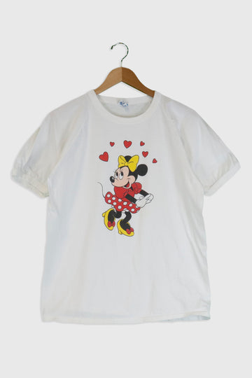 Vintage Disney Minnie Mouse In Love T Shirt Sz L