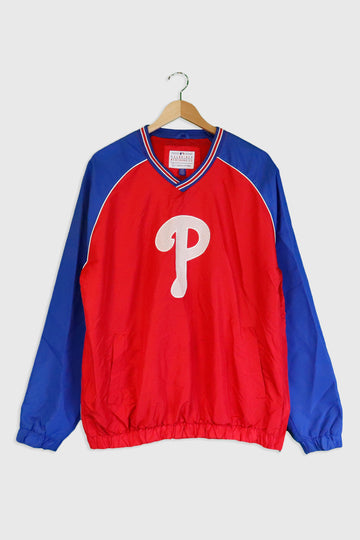Vintage MLB Philadelphia Phillies V Neck Jersey Sz L