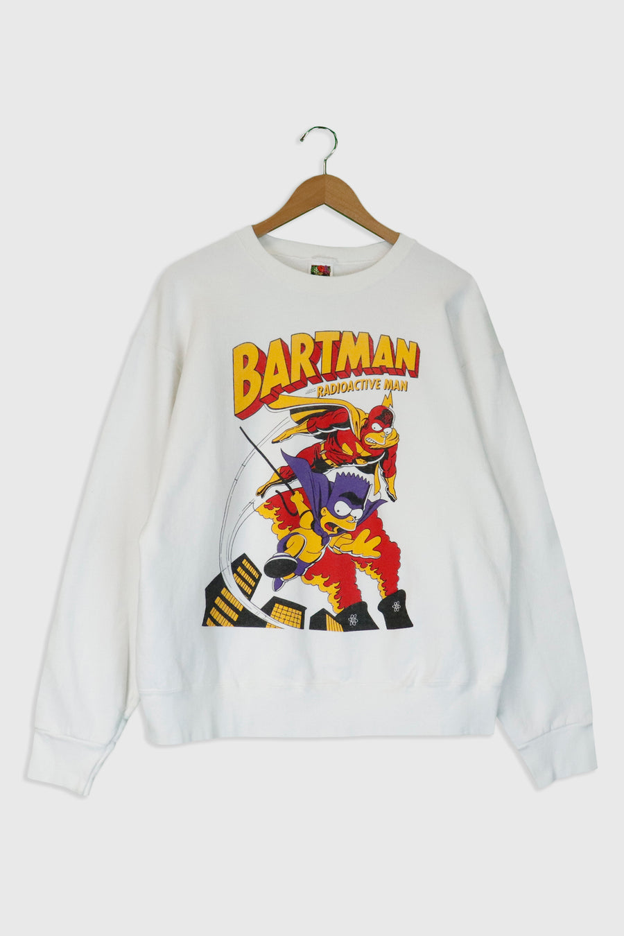 Vintage The Simpsons 'Bartman Meets Radioactive Man' Sweatshirt Sz XL