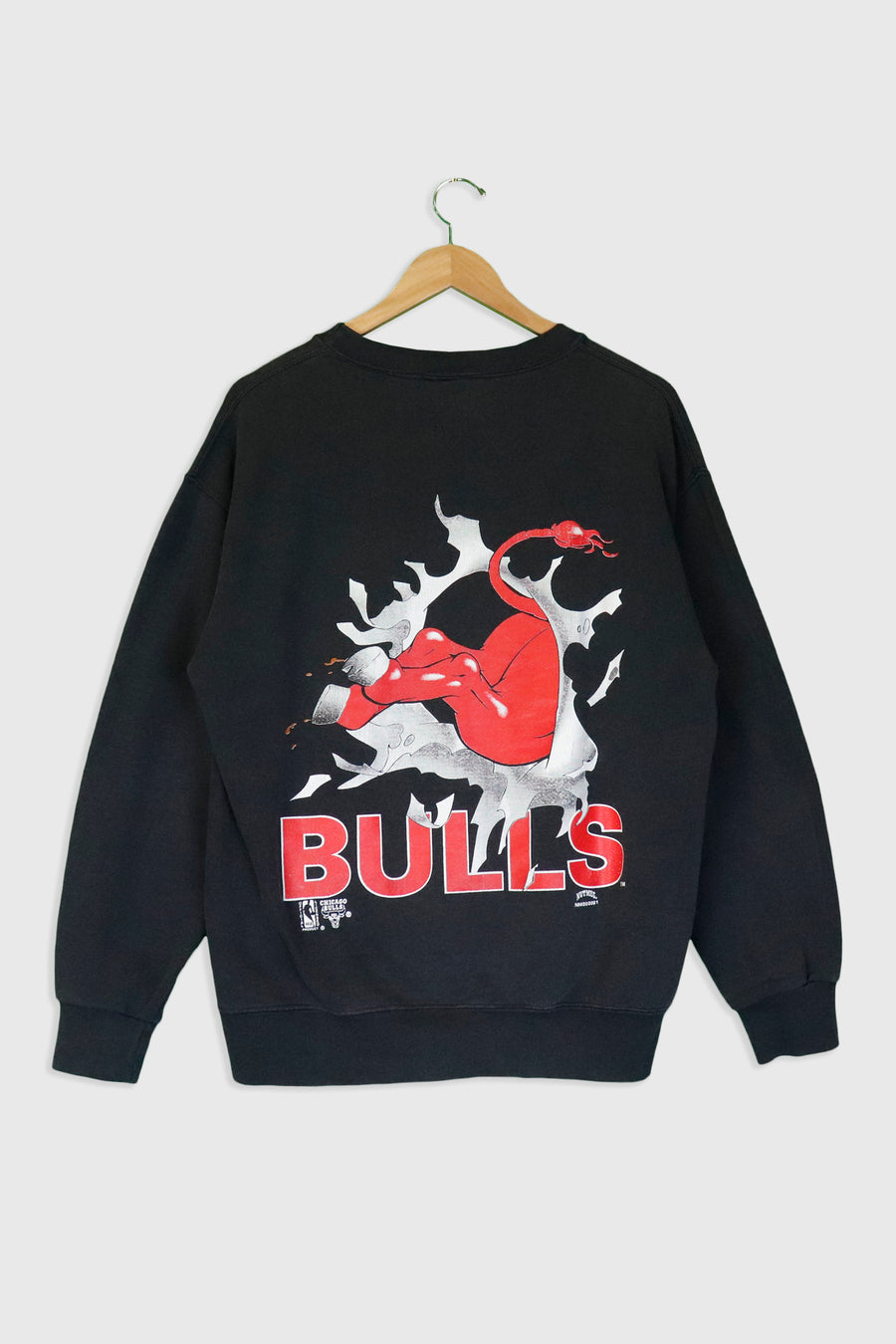 Vintage NBA Chicago Bulls Bull Face Sweatshirt Sz M