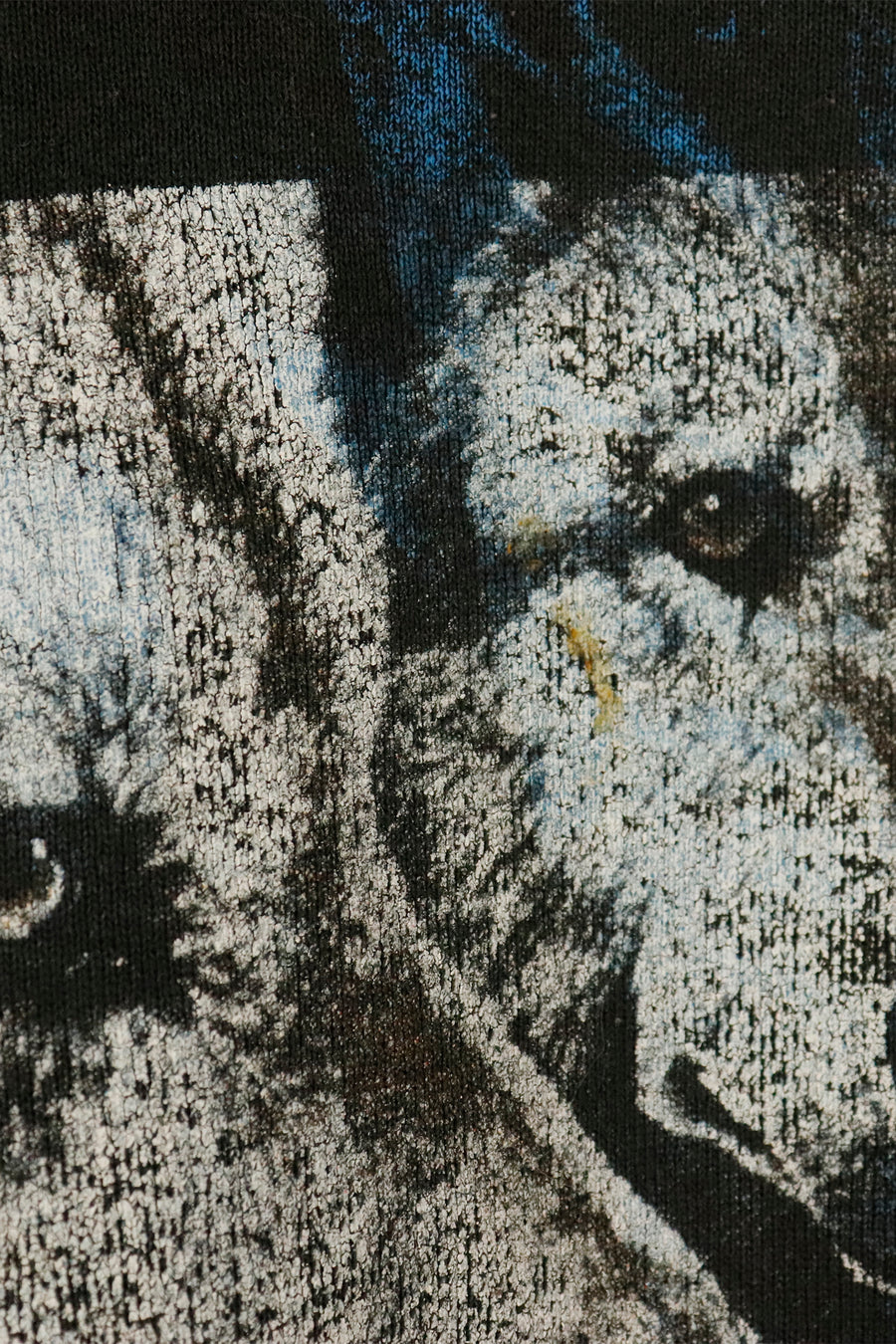 Vintage Watchers Wolf Eyes Graphic Vinyl Sweatshirt Sz L