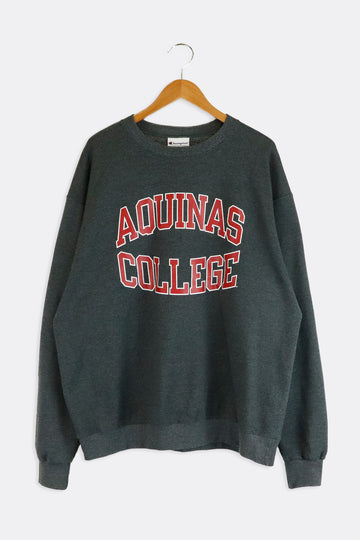 Vintage Aquinas College Spell Out Sweatshirt Sz XL