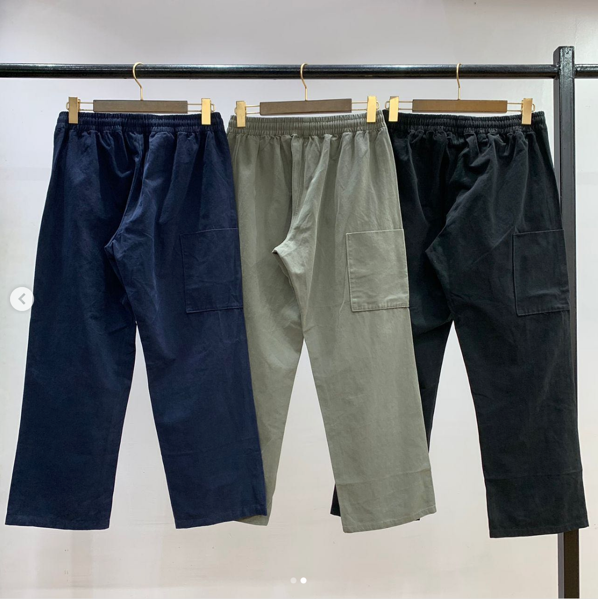 YEEZY GAP SATEEN CARGO ブラック ダークグレー 2セット Yeezy X Gap Unreleased Sateen Pants Unreleased - All Sizes +