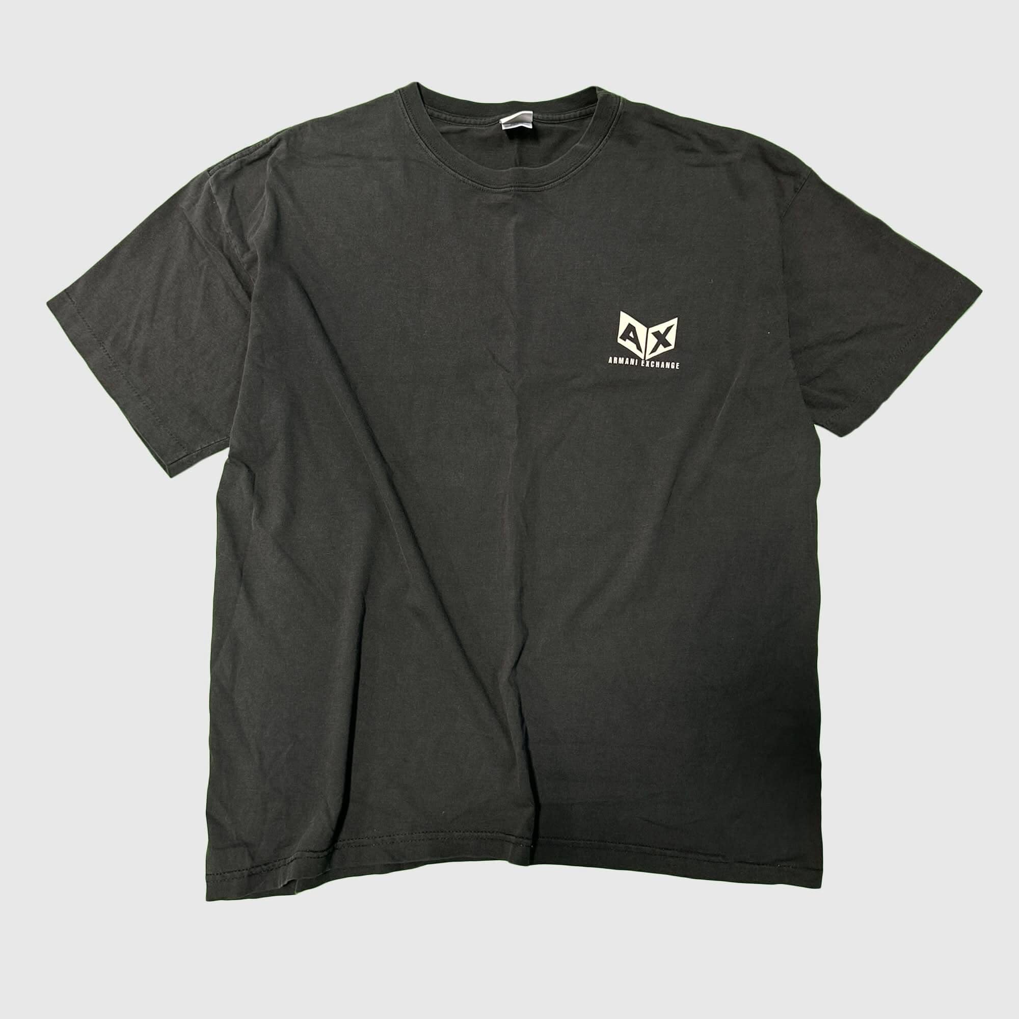 ARMANI Tシャツ XL Vintage Armani Exchange Logo Graphic T-Shirt Size XL single stich