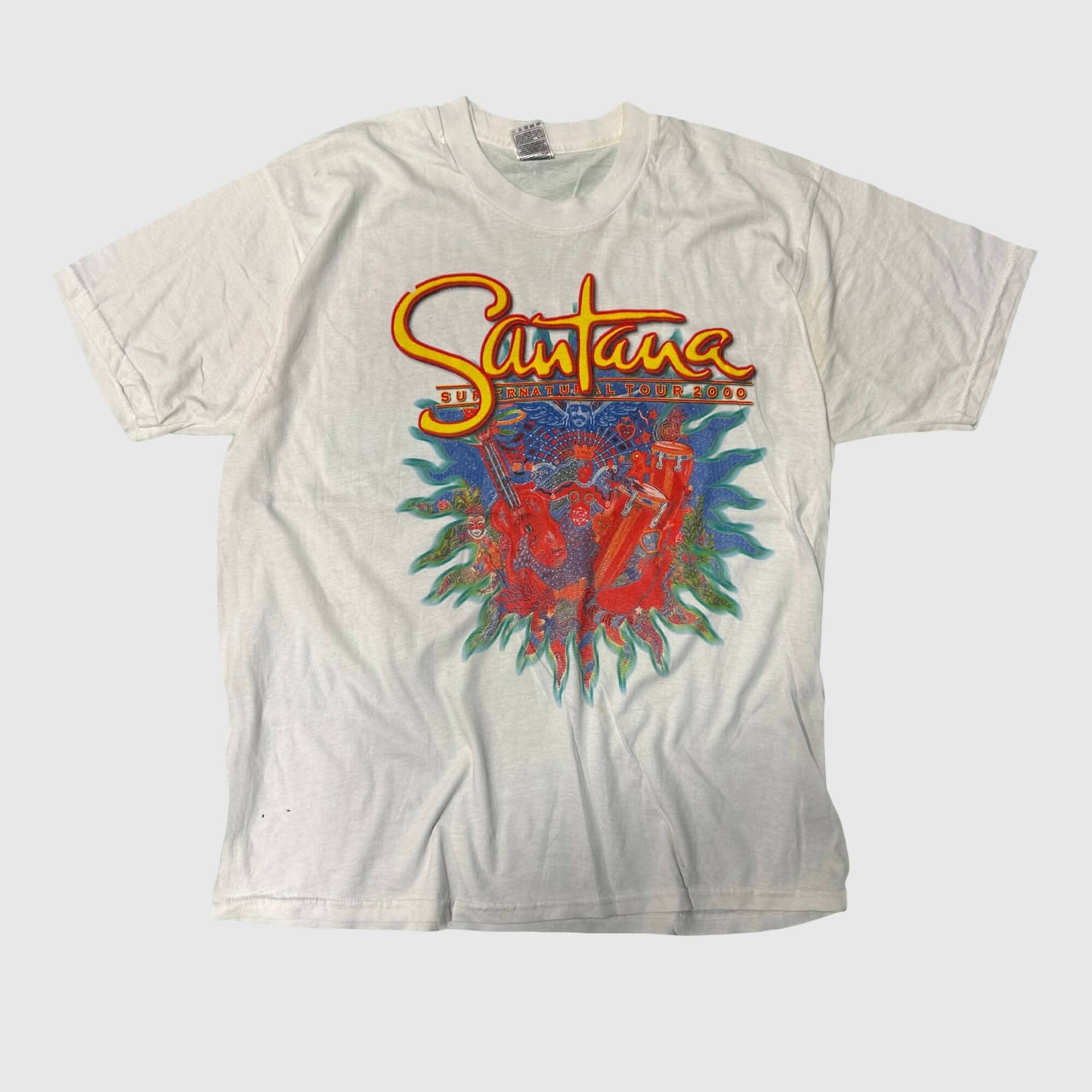 Vintage Santana Supernatural Tour 2000 Graphic T-Shirt Size XL