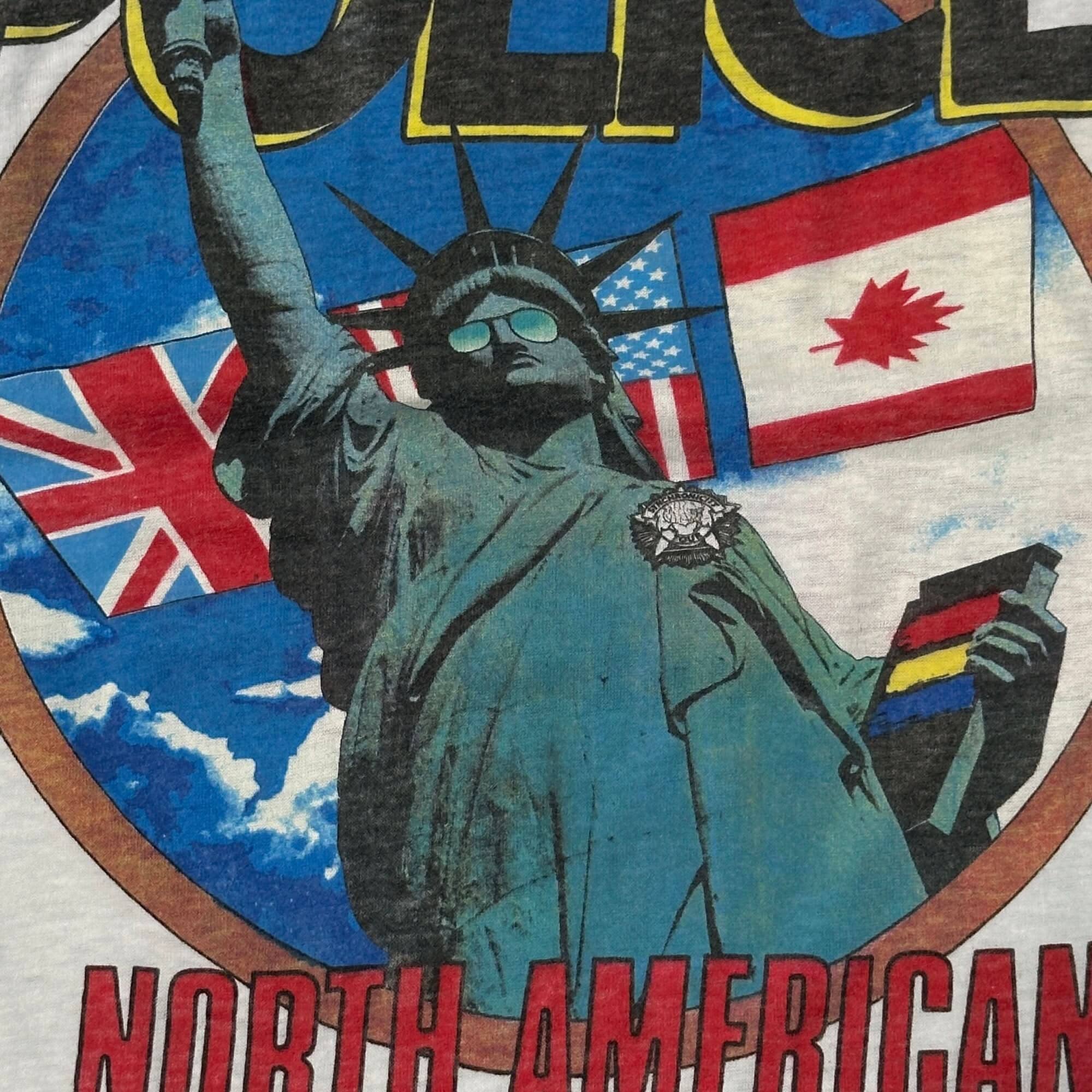Vintage The Police North American Tour Raglan T-Shirt Size Medium 