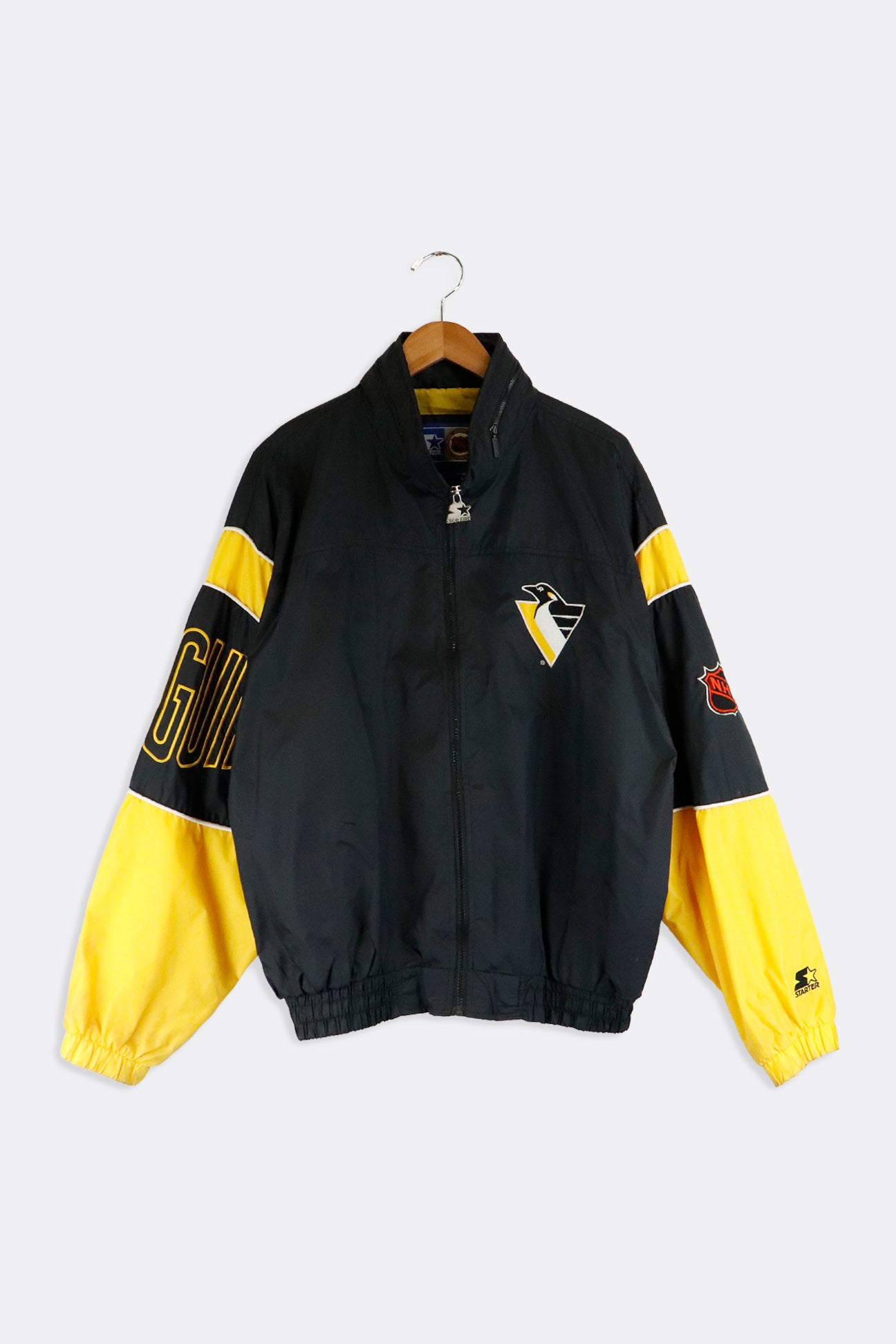 Vintage 90s Pittsburgh Penguins NHL Starter 1/2 Zip Pullover