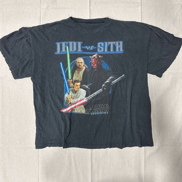 90s Vintage Star Wars Jedi vs Sith Graphic T-Shirt Size Large