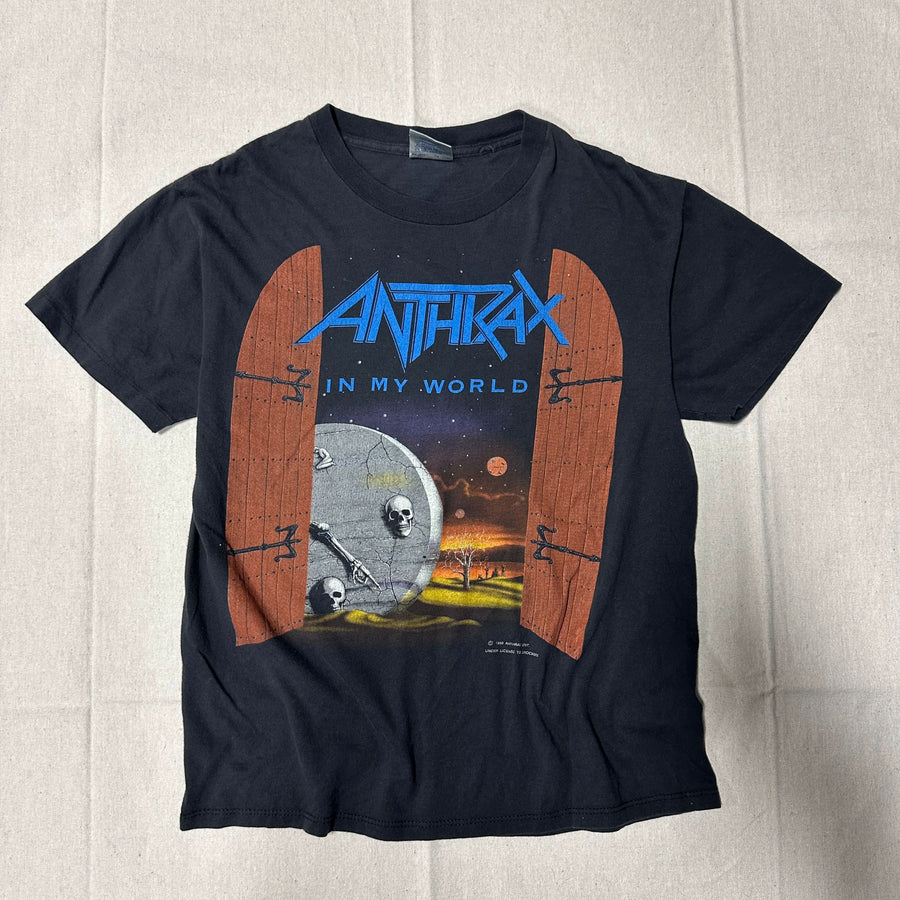 1990s Brockum Anthrax In My World Graphic T-Shirt Size L