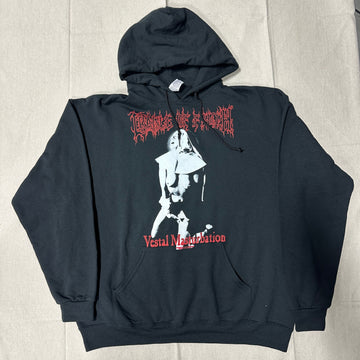 Vintage Cradle of Filth Vestal Masturbation Hooded Sweatshirt Size XL y2k