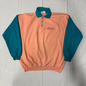 Vintage Serie Graffic Colorblock Ski Monoski Graphic Rugby Shirt Size XL