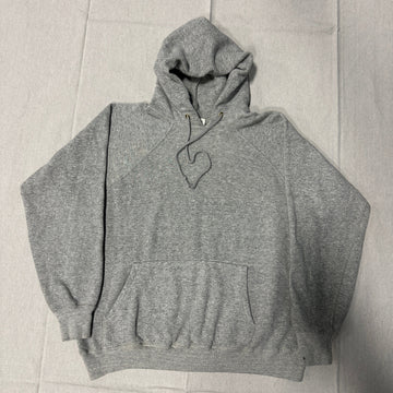 Vintage Wilson Heather Grey Pullover Hoodie Size XL 80s