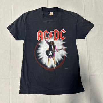 Vintage AC/DC Blow Up Your Video Tour Graphic T-Shirt Size Large 80s screen stars