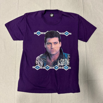 Vintage Billy Ray Cyrus Graphic Purple T-Shirt Size L