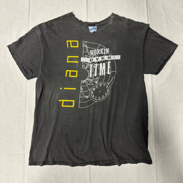 Vintage Diana Ross Workin Overtime Graphic T-Shirt Size XL