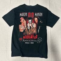 Vintage Marilyn Manson Rock & Death Graphic Band T-Shirt Size XL