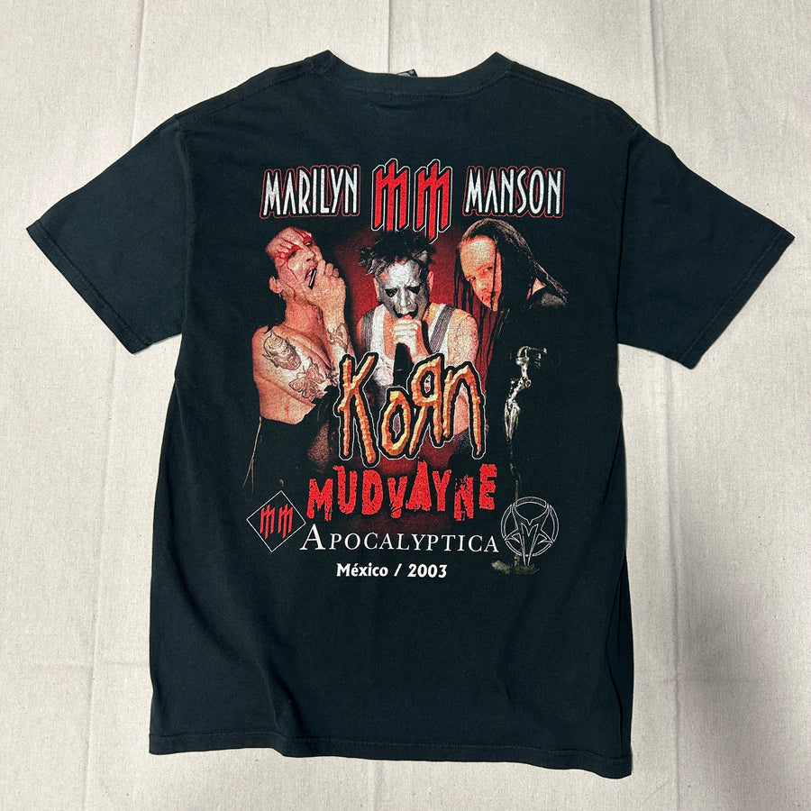 Vintage Marilyn Manson Rock & Death Graphic Band T-Shirt Size XL