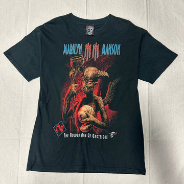 Vintage Marilyn Manson Rock & Death Graphic Band T-Shirt Size XL