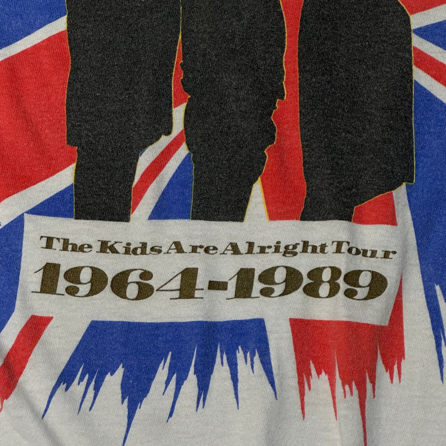 Vintage The Who 1989 Kids Are Alright Tour Graphic T-Shirt Size L