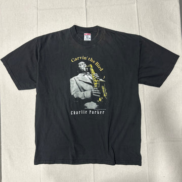 Vintage Charlie Parker Carvin' the Bird Jazz Graphic T-Shirt Size XXL