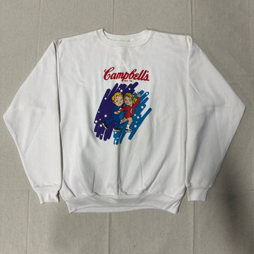 Vintage Campbell’s Skating Kids Graphic Sweatshirt Size L