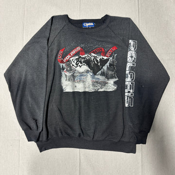 Vintage Polaris Snowmobile Graphic Sweatshirt Size L