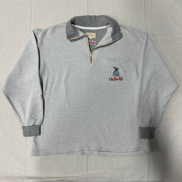 Vintage SEGA Channel No Limits Quarter-Zip Sweatshirt Size XL