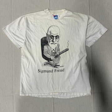 Vintage Hanes Sigmund Freud Graphic T-Shirt Size Large