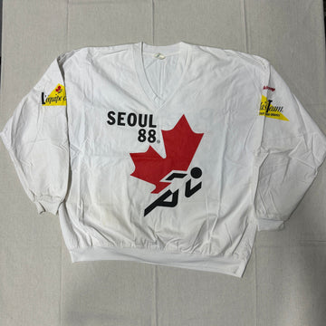 Vintage adidas Seoul 88 Maple Leaf Crewneck Sweatshirt Size XL