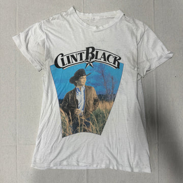 Vintage Clint Black Graphic Cowboy T-Shirt Size Small