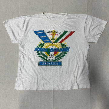 Vintage Italia World Cup USA 94 Forza Azzurri Graphic T-Shirt Size Large