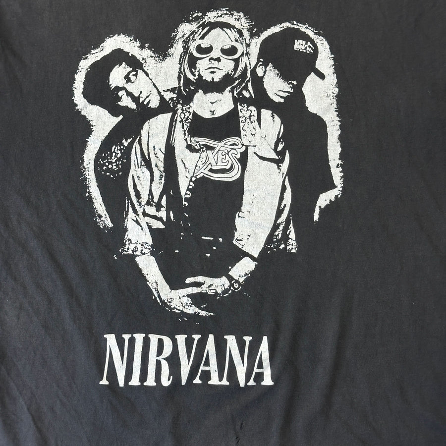 Vintage Nirvana 90s Graphic Band T-Shirt Size Large European RARE