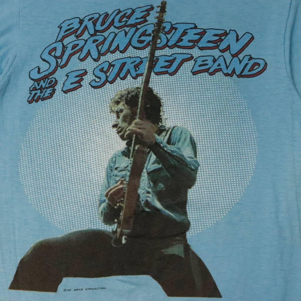 Vintage Bruce Springsteen & The E Street Band 1981 Concert Graphic T-Shirt Size S