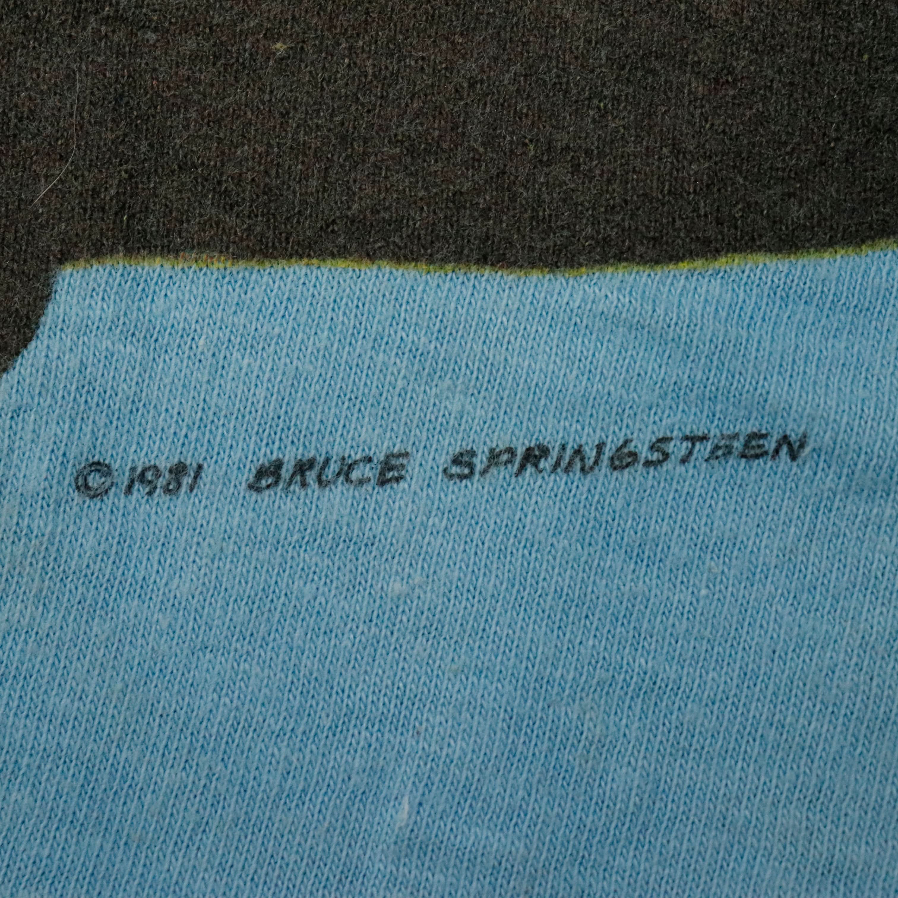 Vintage Bruce Springsteen & The E Street Band 1981 Concert Graphic T-Shirt Size S