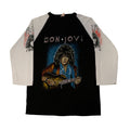 Vintage Bon Jovi Graphic Raglan Band T-Shirt Size XL