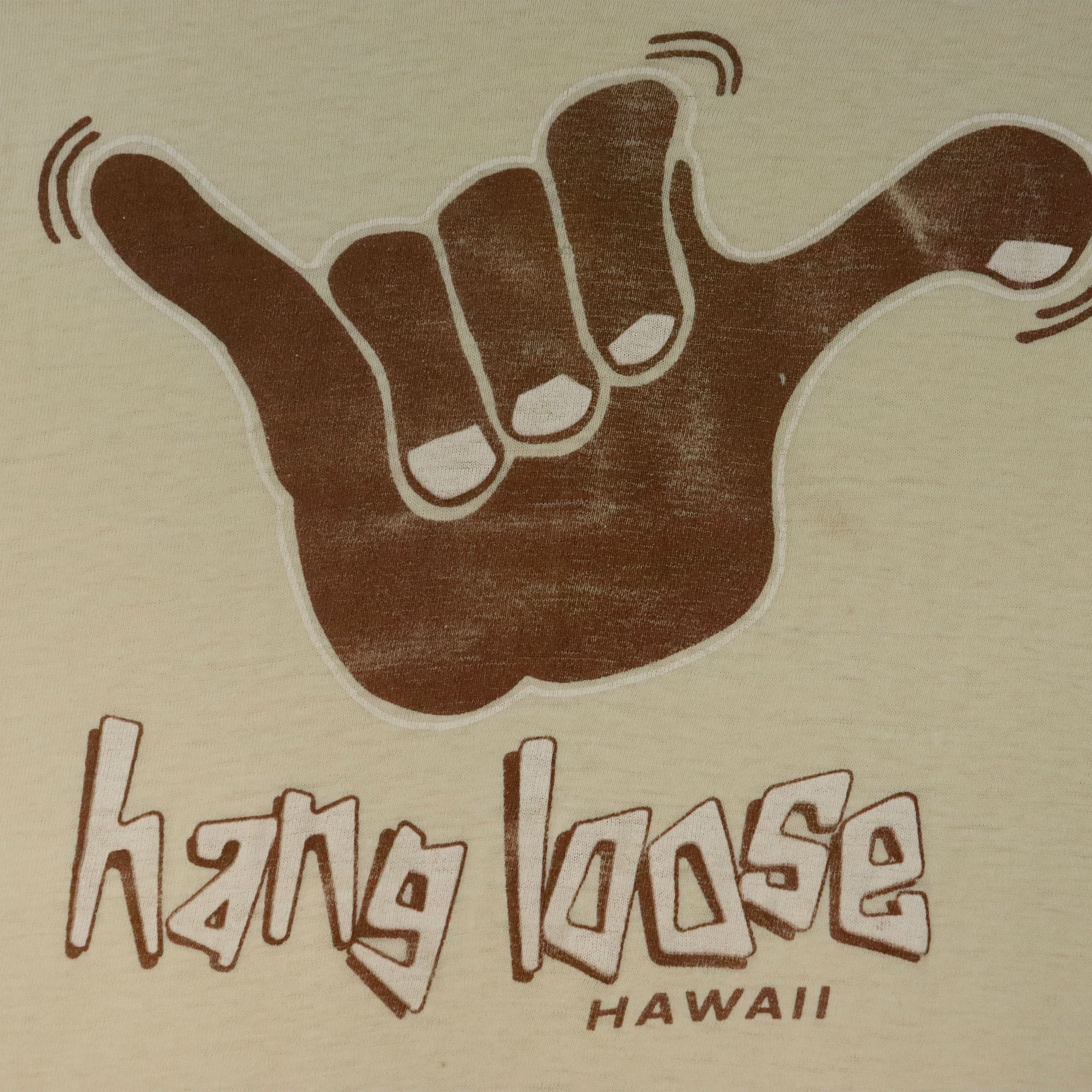 Vintage Hanes Hang Loose Hawaii Graphic T-Shirt Size S