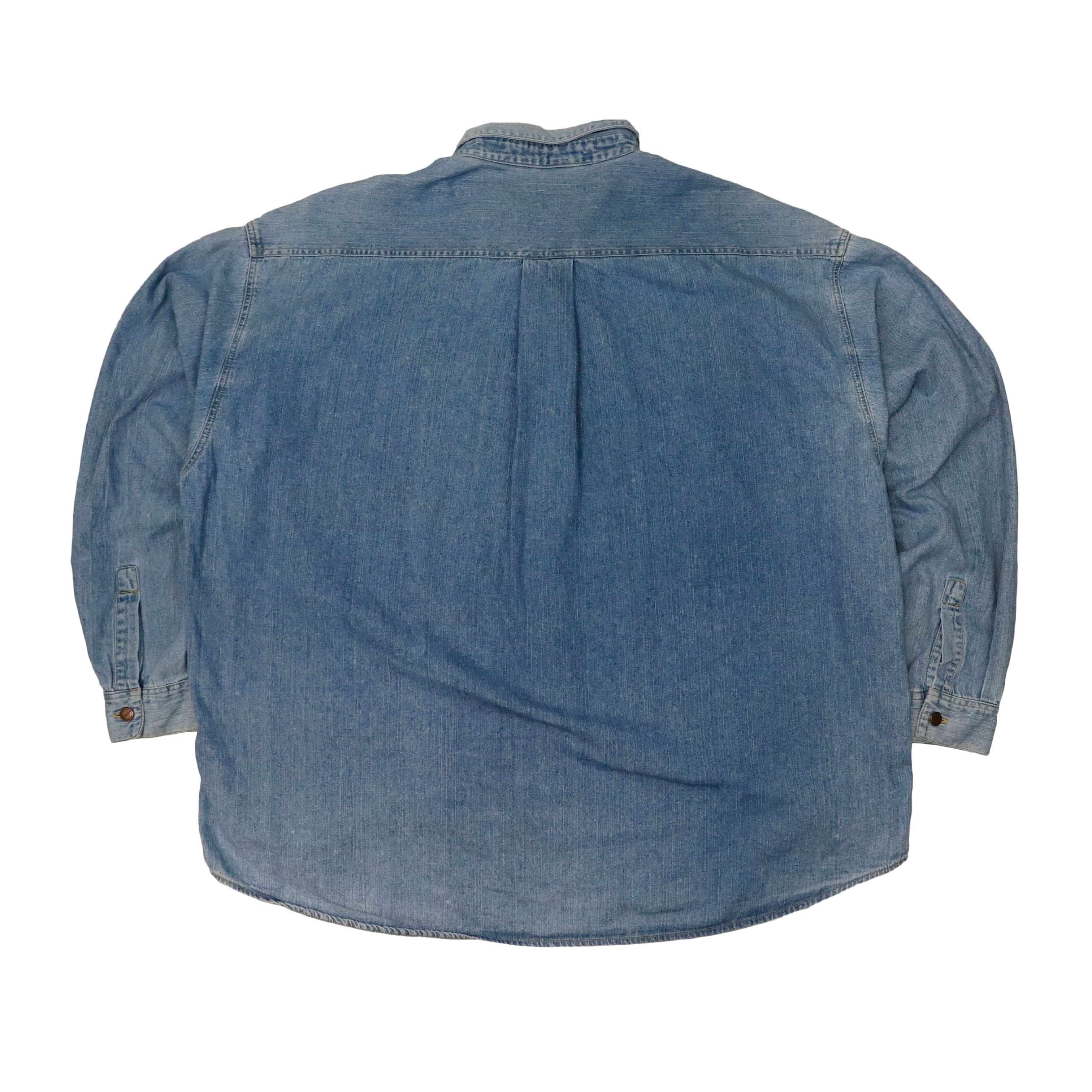 Vintage Marithe Francois Girbaud Denim Button Up Shirt Size L