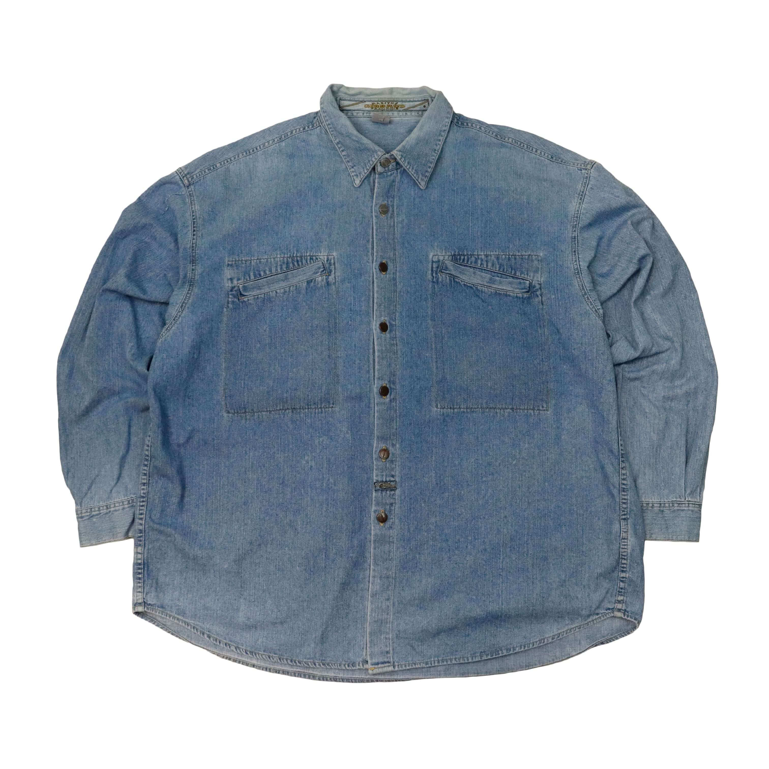 Vintage Marithe Francois Girbaud Denim Button Up Shirt Size L